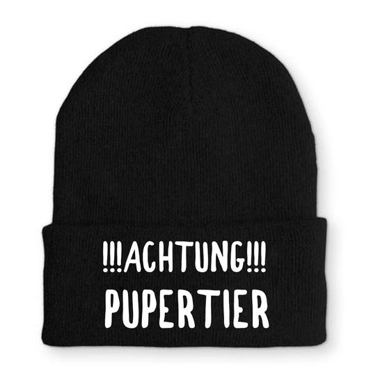 Mütze Achtung Pupertier