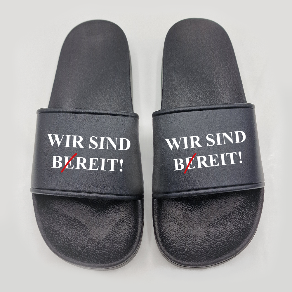 Badeschuhe Wir sind bereit
