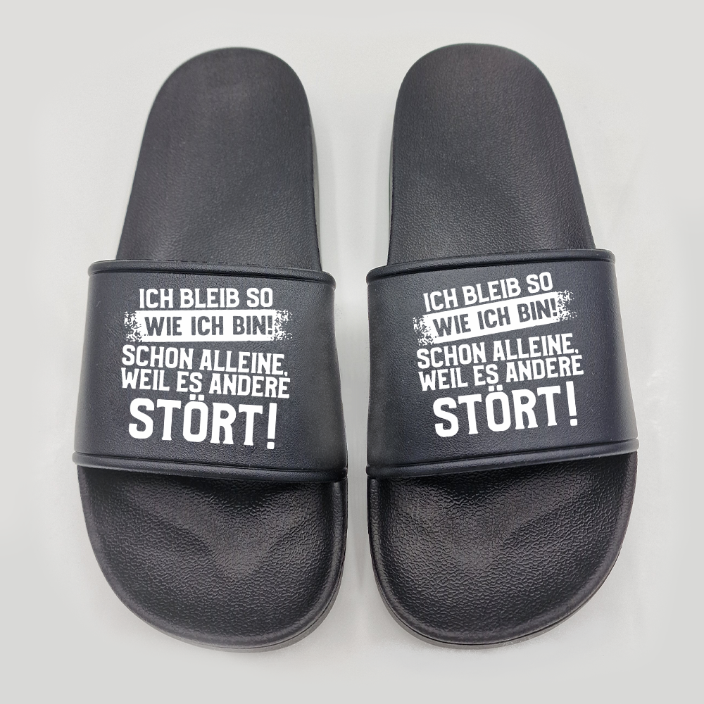 Badeschuhe Ich bleib so wie ich bin