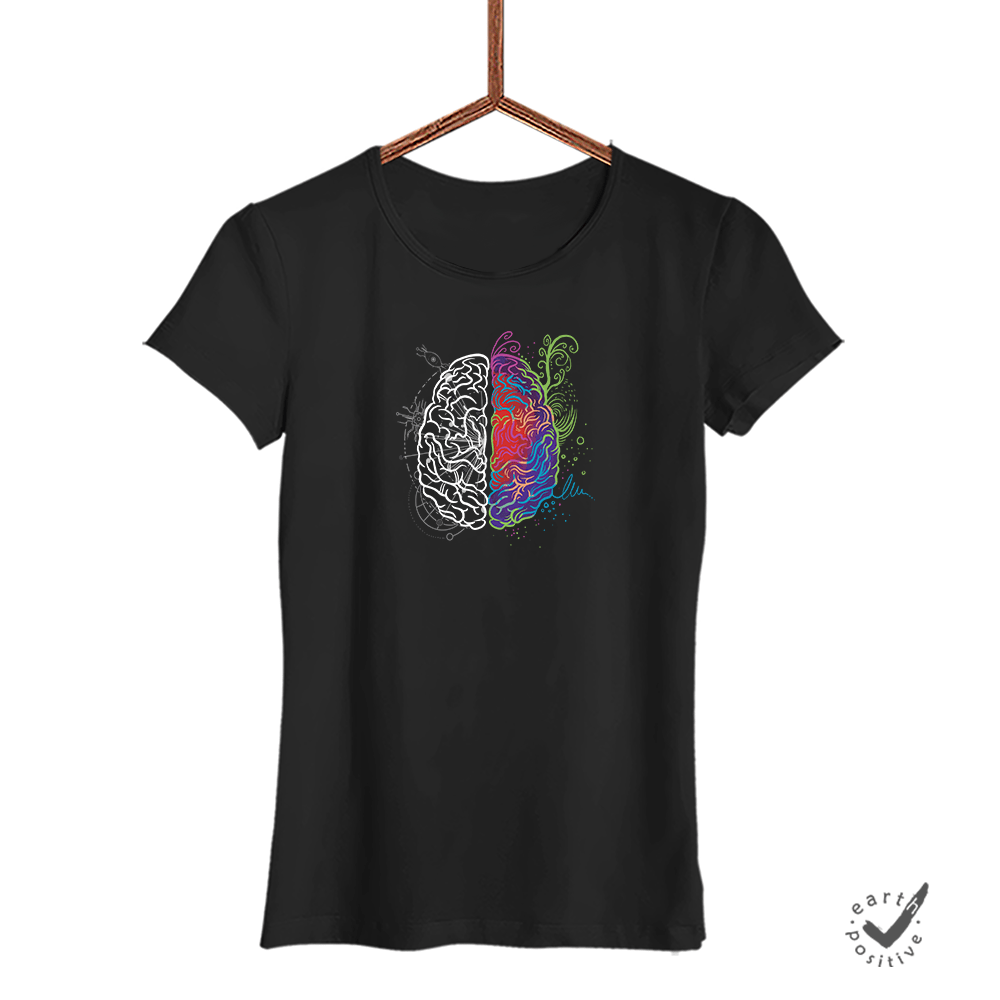 Damen T-Shirt Brain