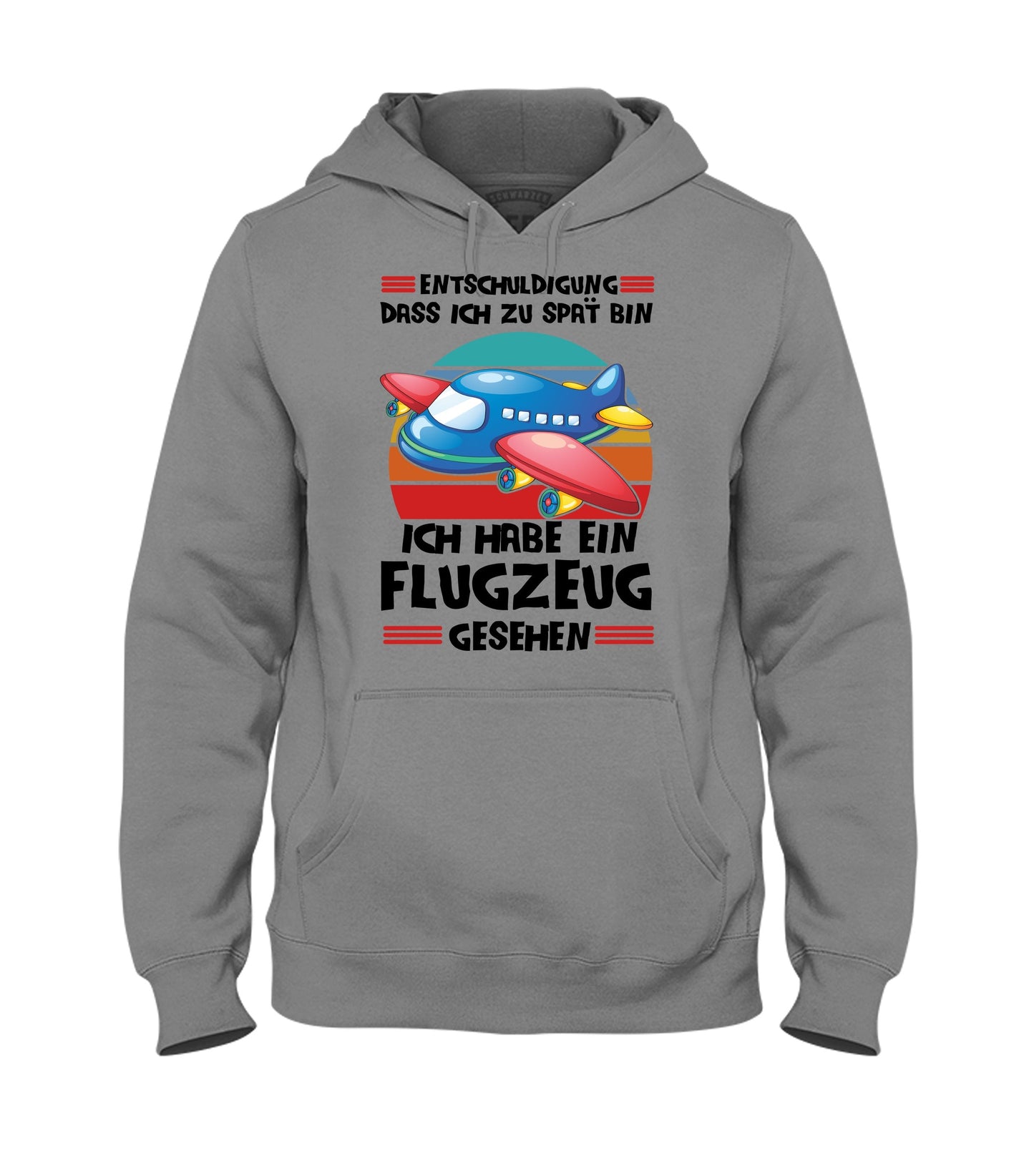 Kinder Hoodie Sweatshirt Flugzeug