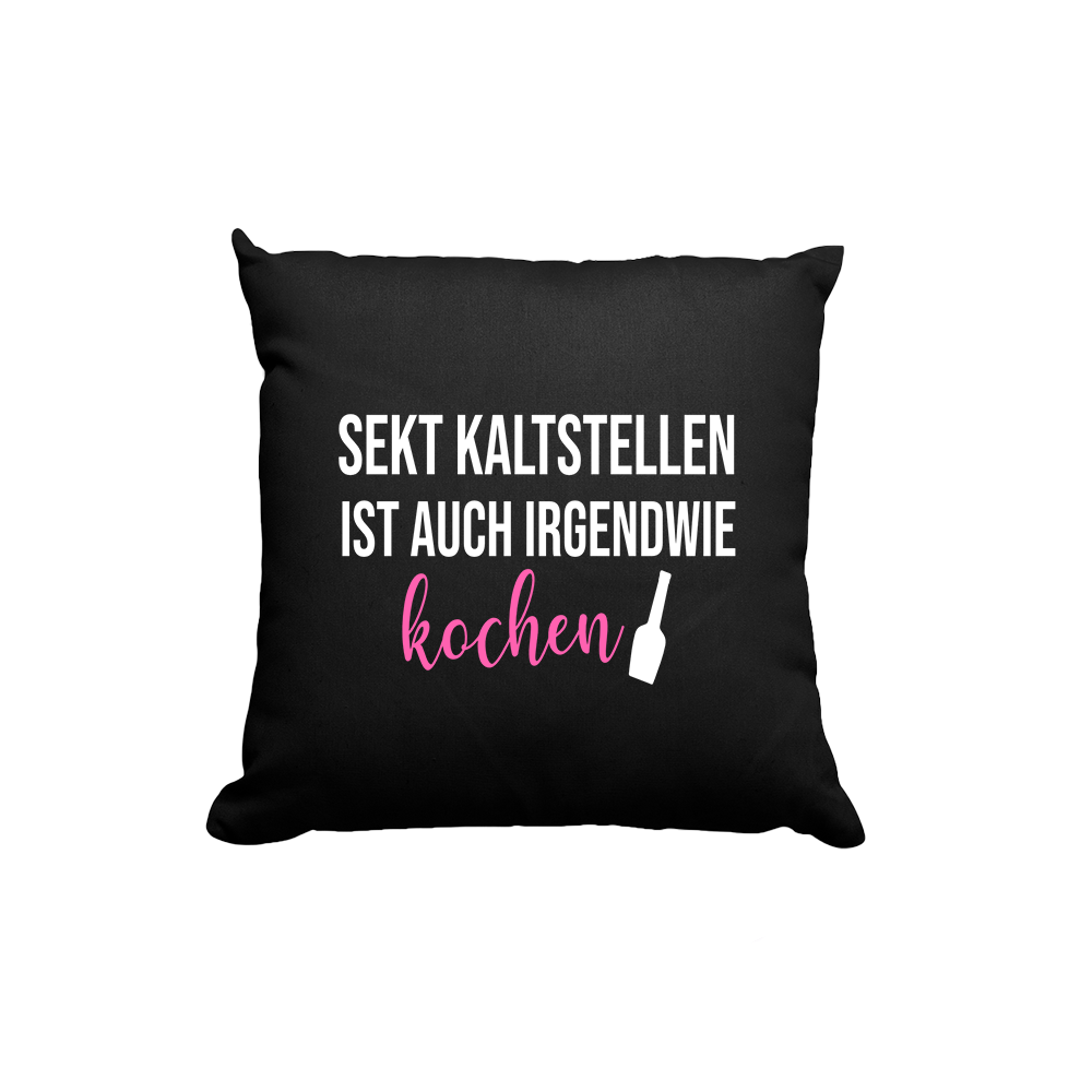 Kissen Sekt kaltstellen ist auch irgendwie kochen