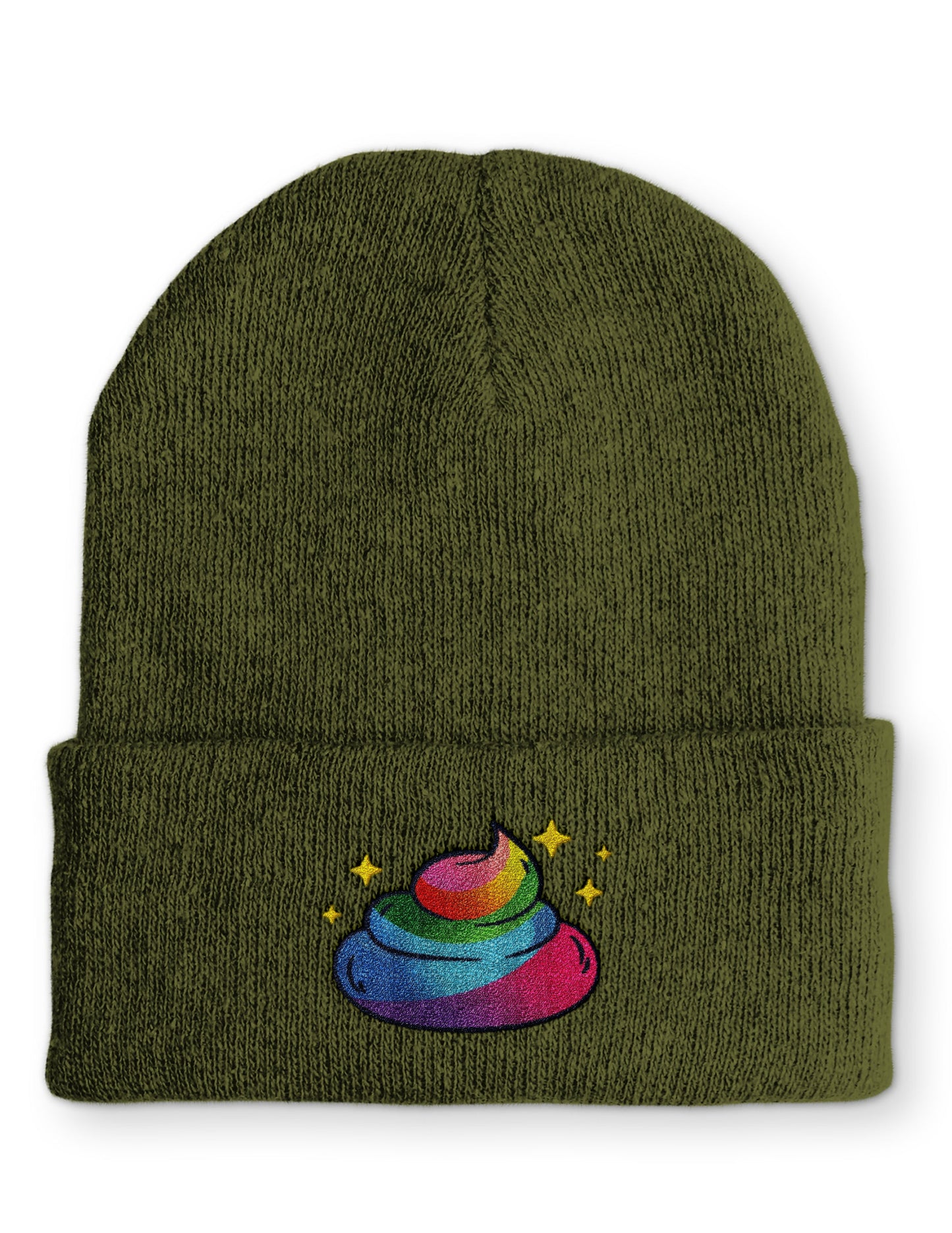Einhorn Poop Statement Beanie Mütze mit Spruch
