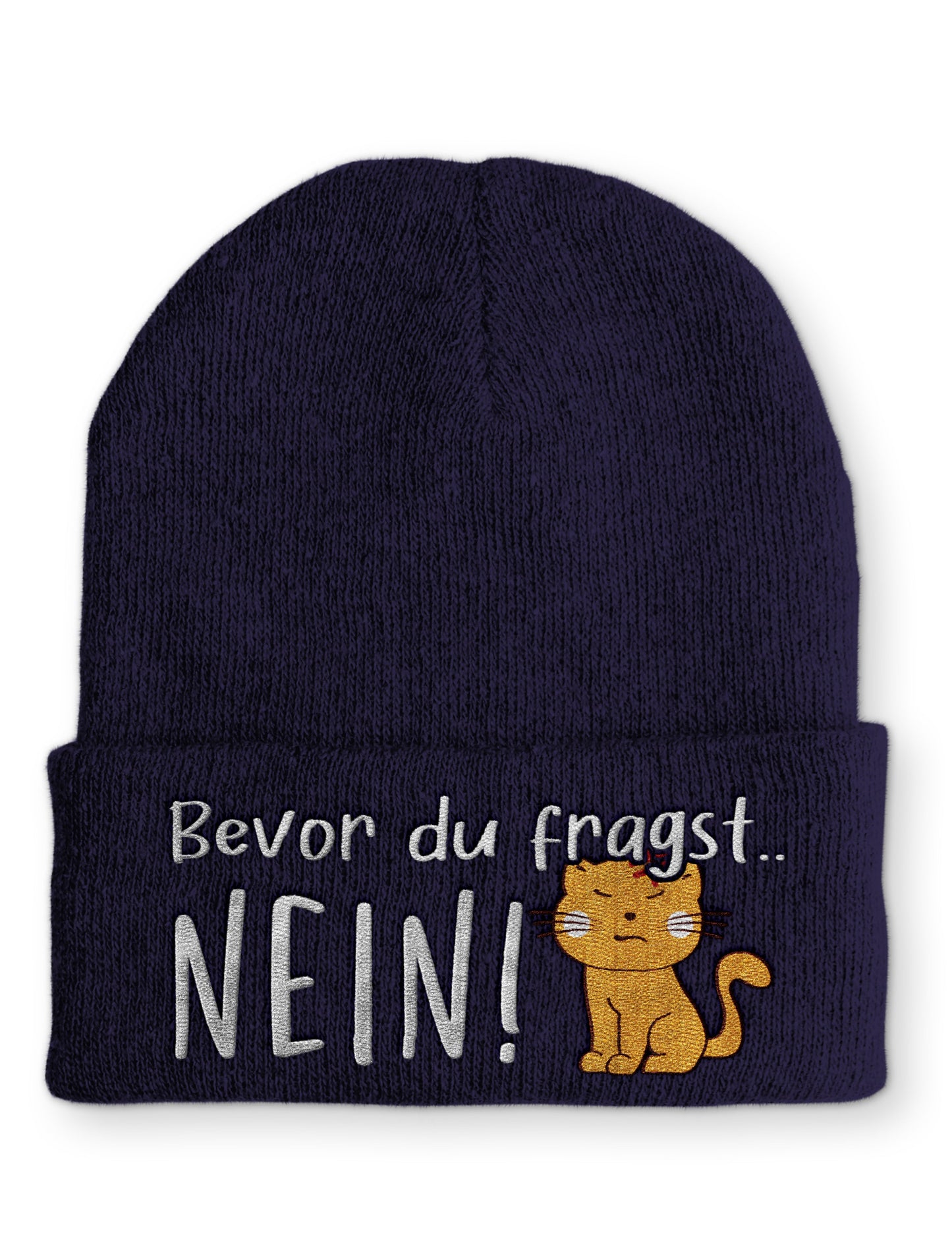 Mütze Bevor du fragst... NEIN Katze