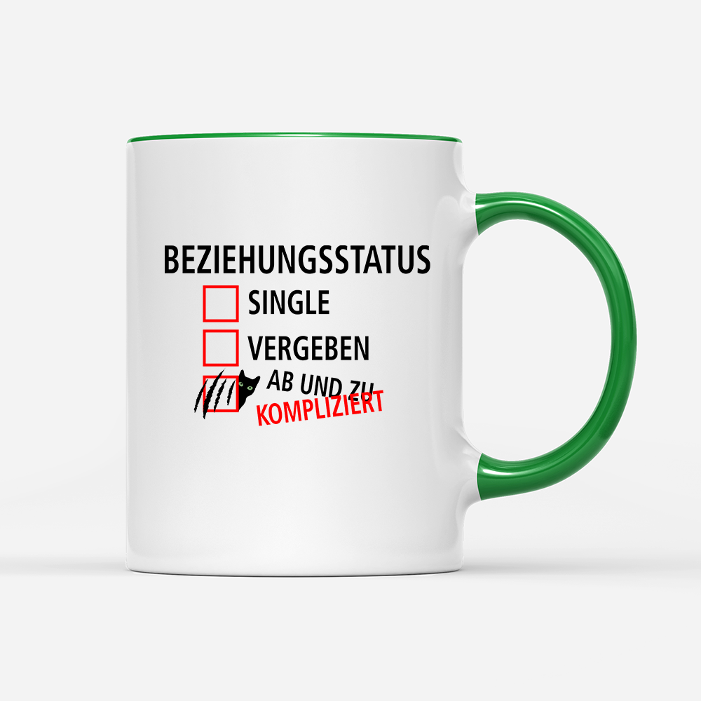 Tasse Beziehungsstatus kompliziert