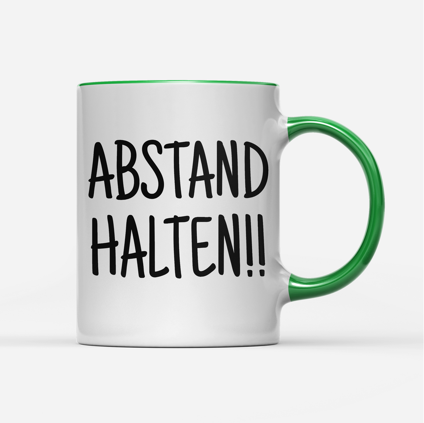Tasse Abstand halten