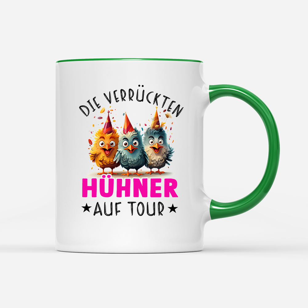 Tasse Verrückte Hühner
