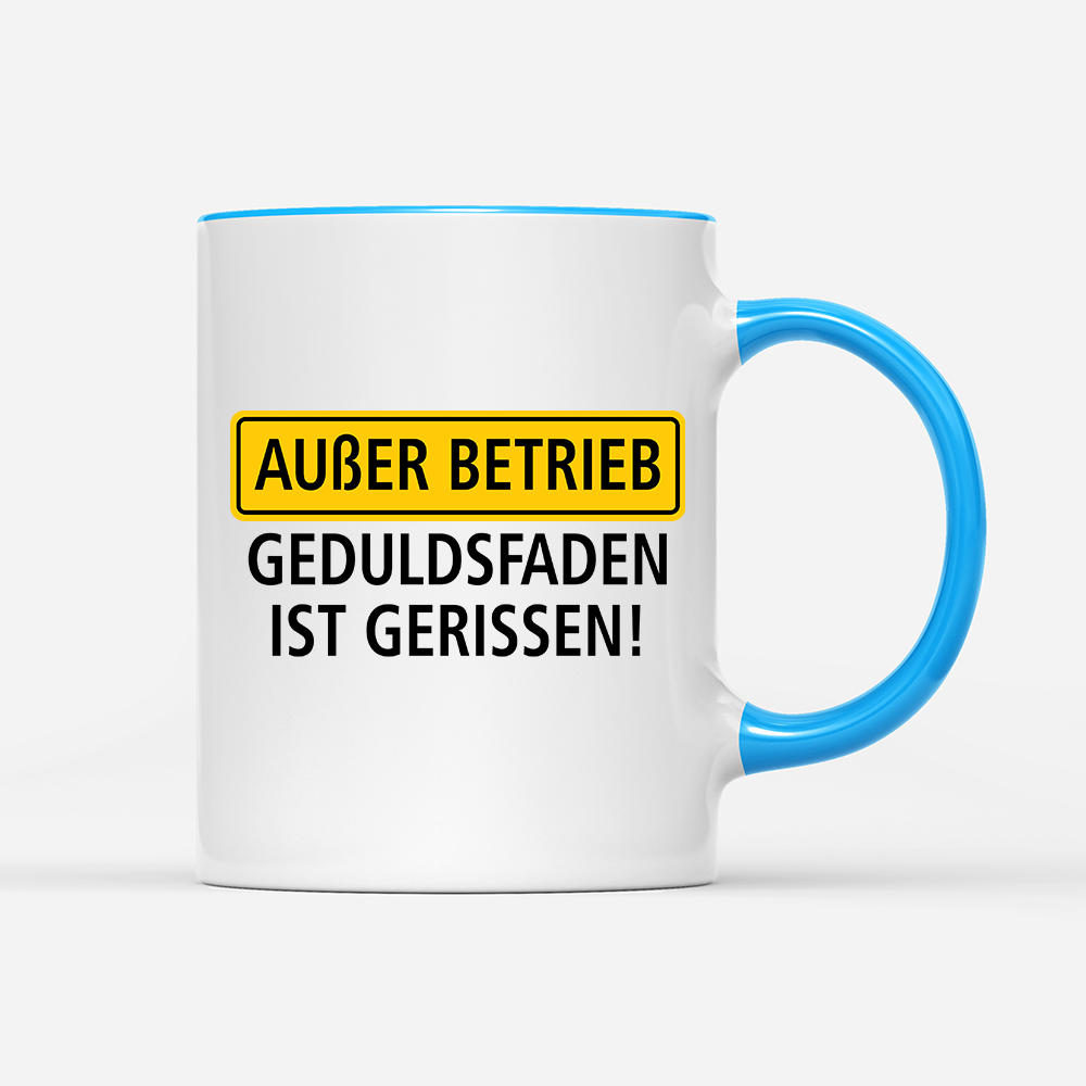 Tasse Außer Betrieb