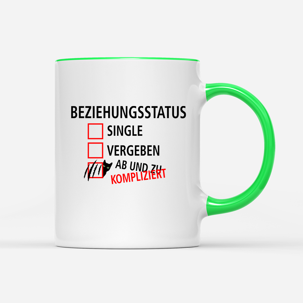 Tasse Beziehungsstatus kompliziert
