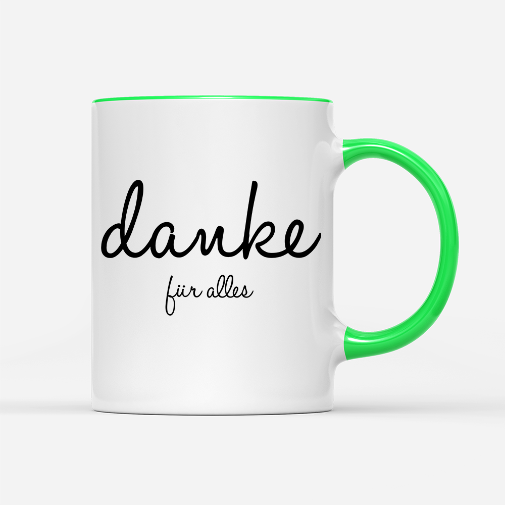 Tasse Danke für alles