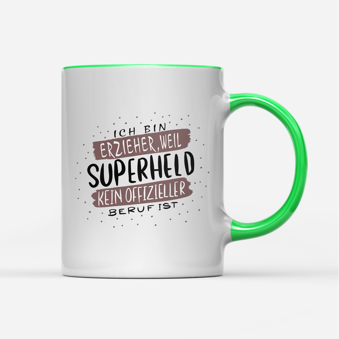 Tasse Ich bin Erzieher weil Superheld kein offizieller Beruf ist