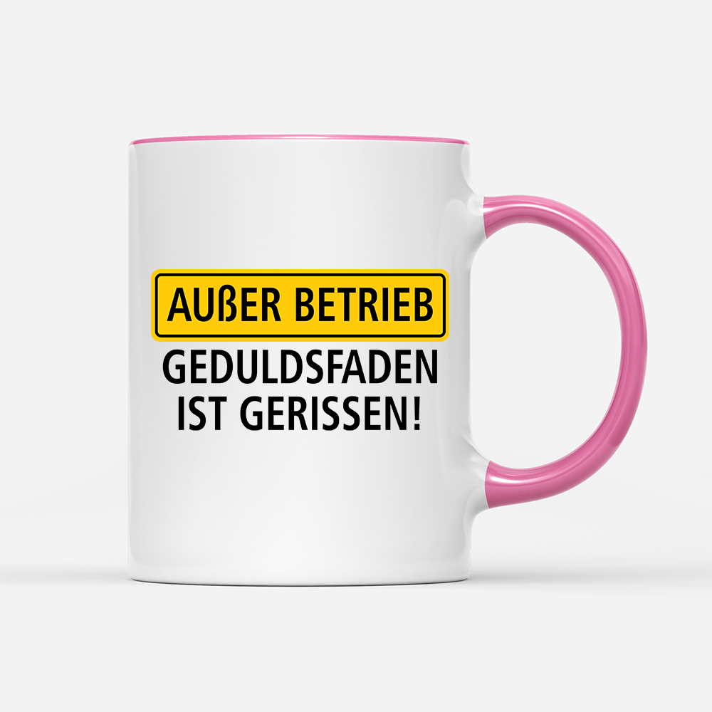 Tasse Außer Betrieb