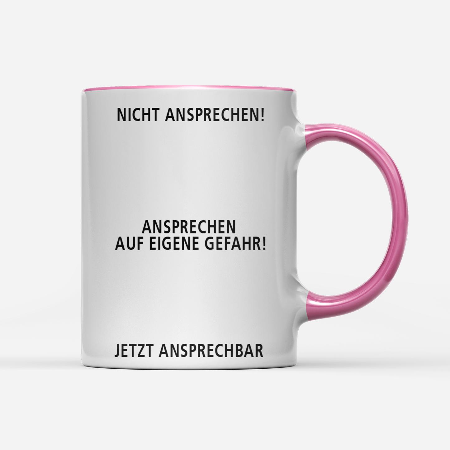 Tasse Nicht ansprechen