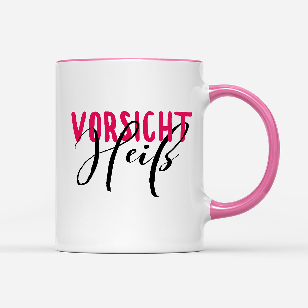 Tasse Vorsicht heiß