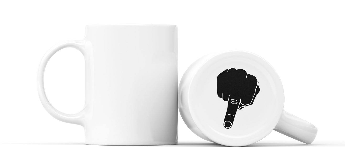 Tasse Black Edition Pur Mittelfinger