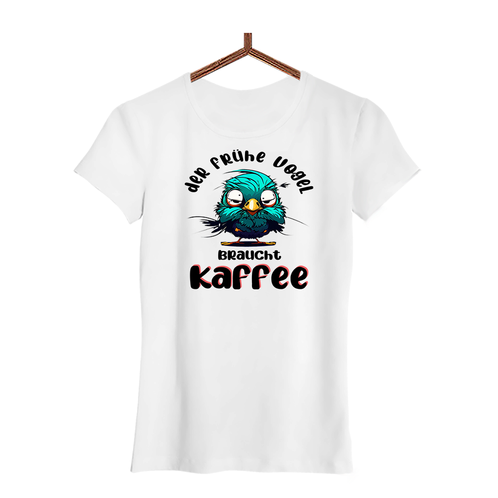 Damen T-Shirt der frühe Vogel