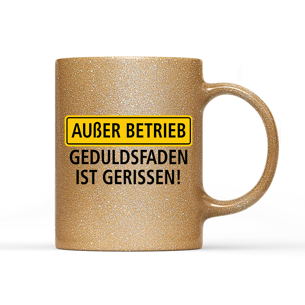 Tasse Glitzer Außer Betrieb