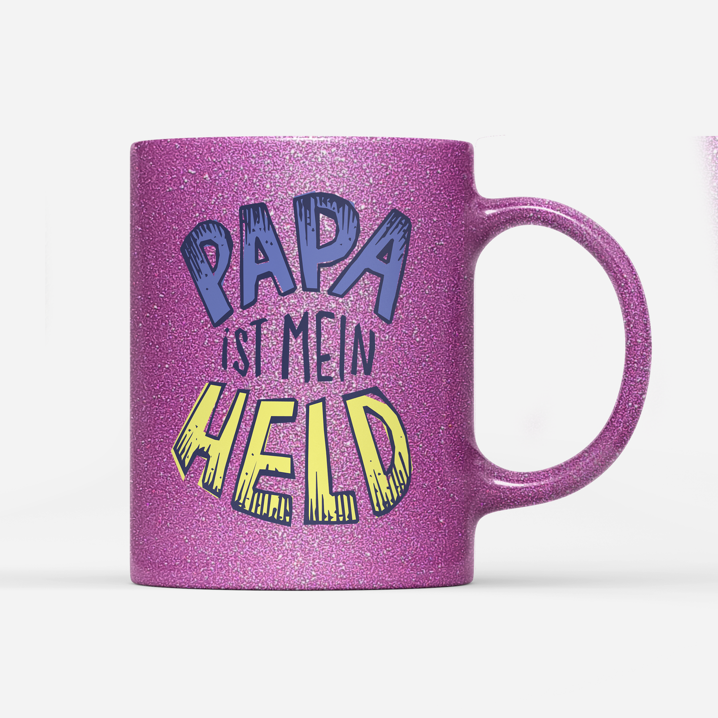 Tasse Glitzer Edition Papa ist mein Held