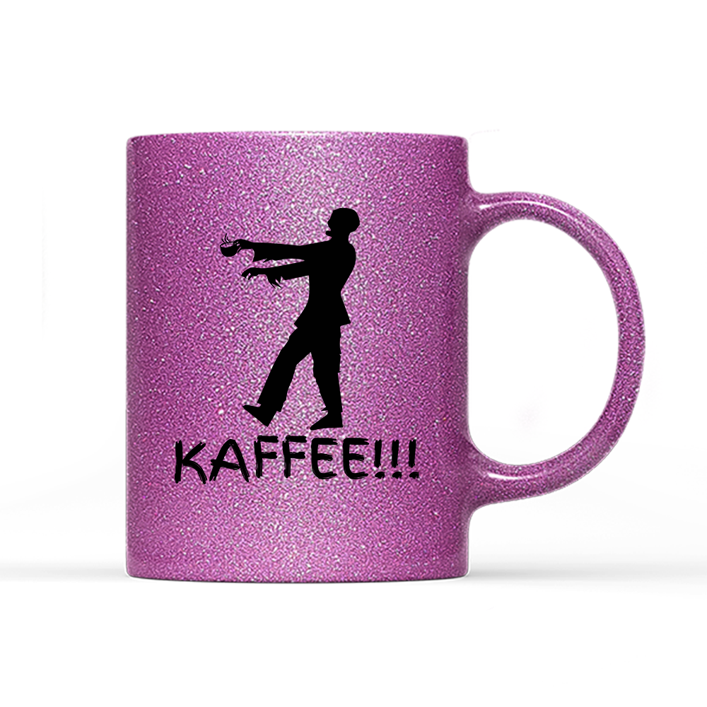 Tasse Glitzer Edition Zombie Kaffee