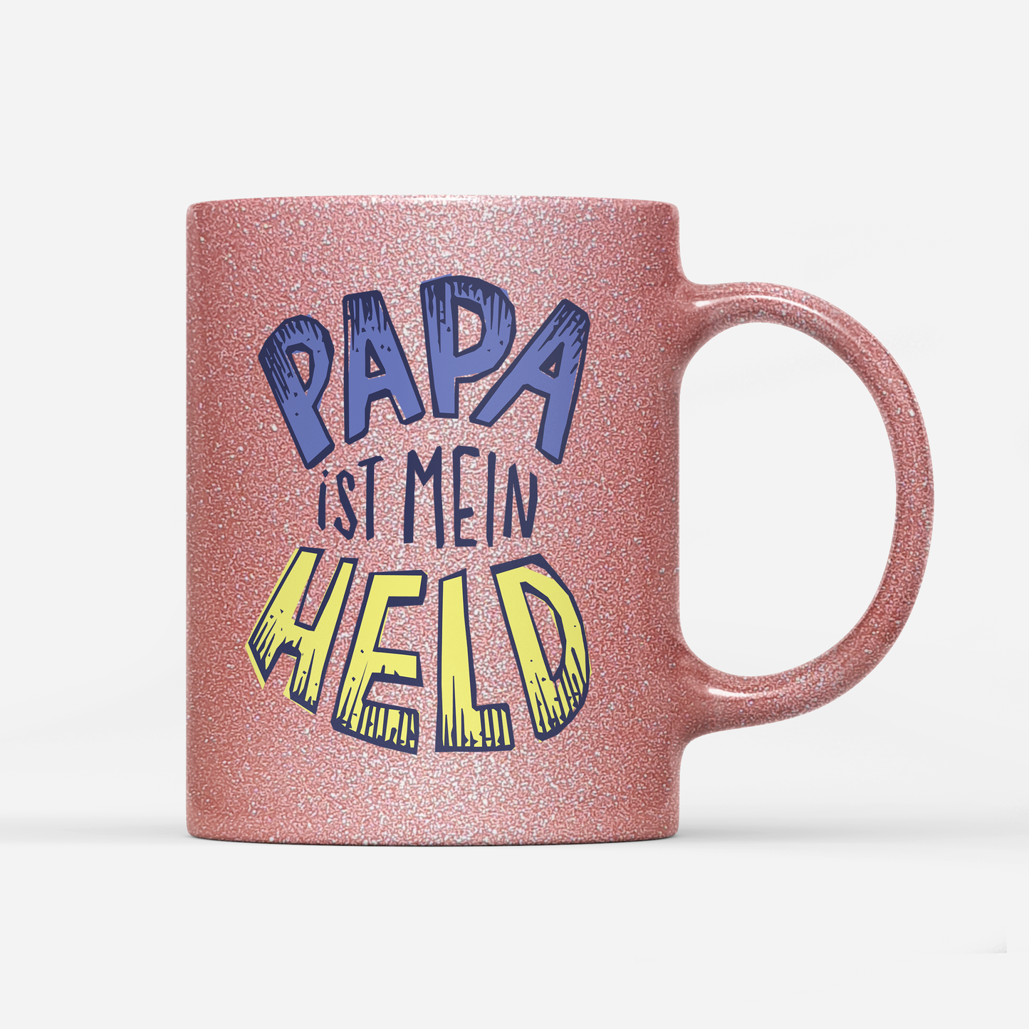 Tasse Glitzer Edition Papa ist mein Held