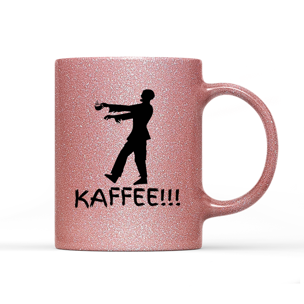 Tasse Glitzer Edition Zombie Kaffee