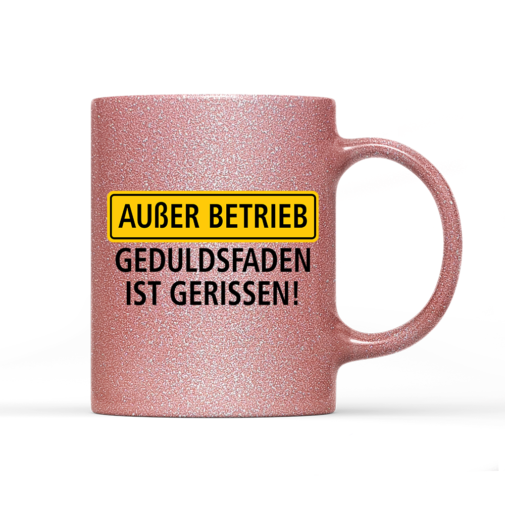 Tasse Glitzer Außer Betrieb