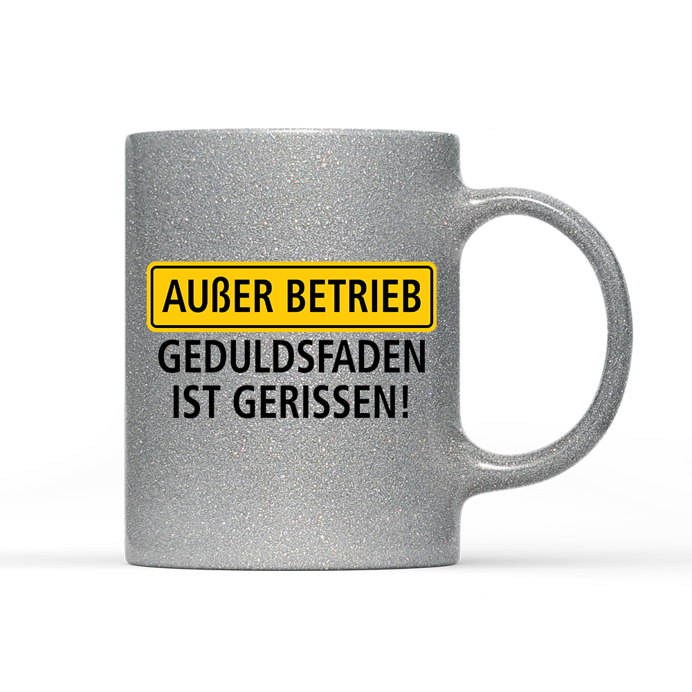 Tasse Glitzer Außer Betrieb