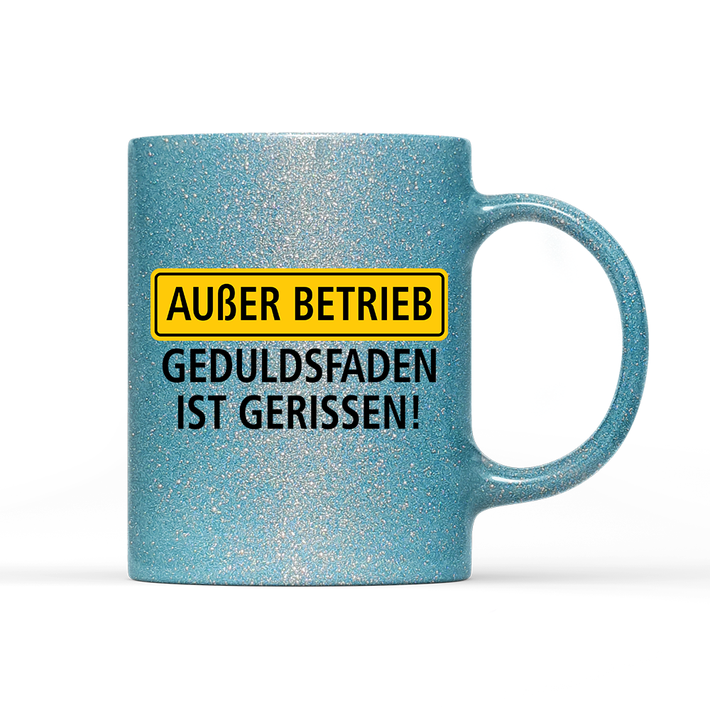 Tasse Glitzer Außer Betrieb