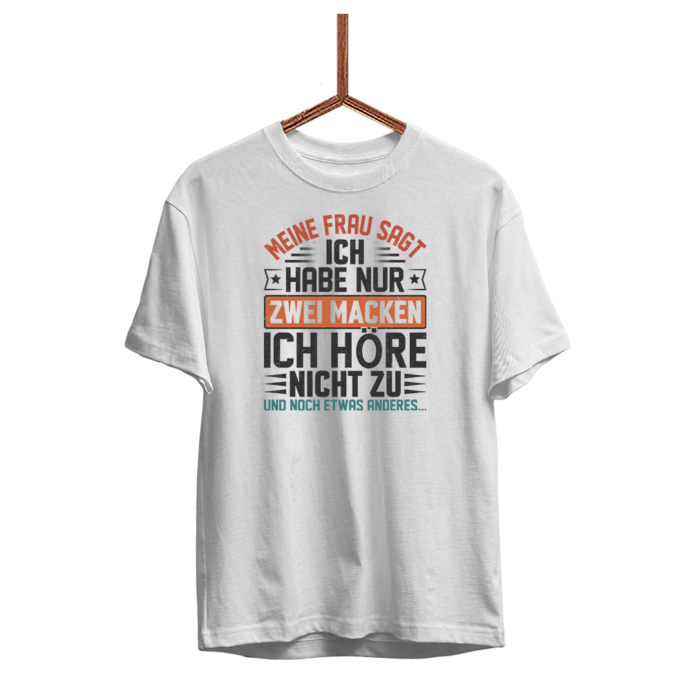 Herren T-Shirt Ich habe nur zwei Macken