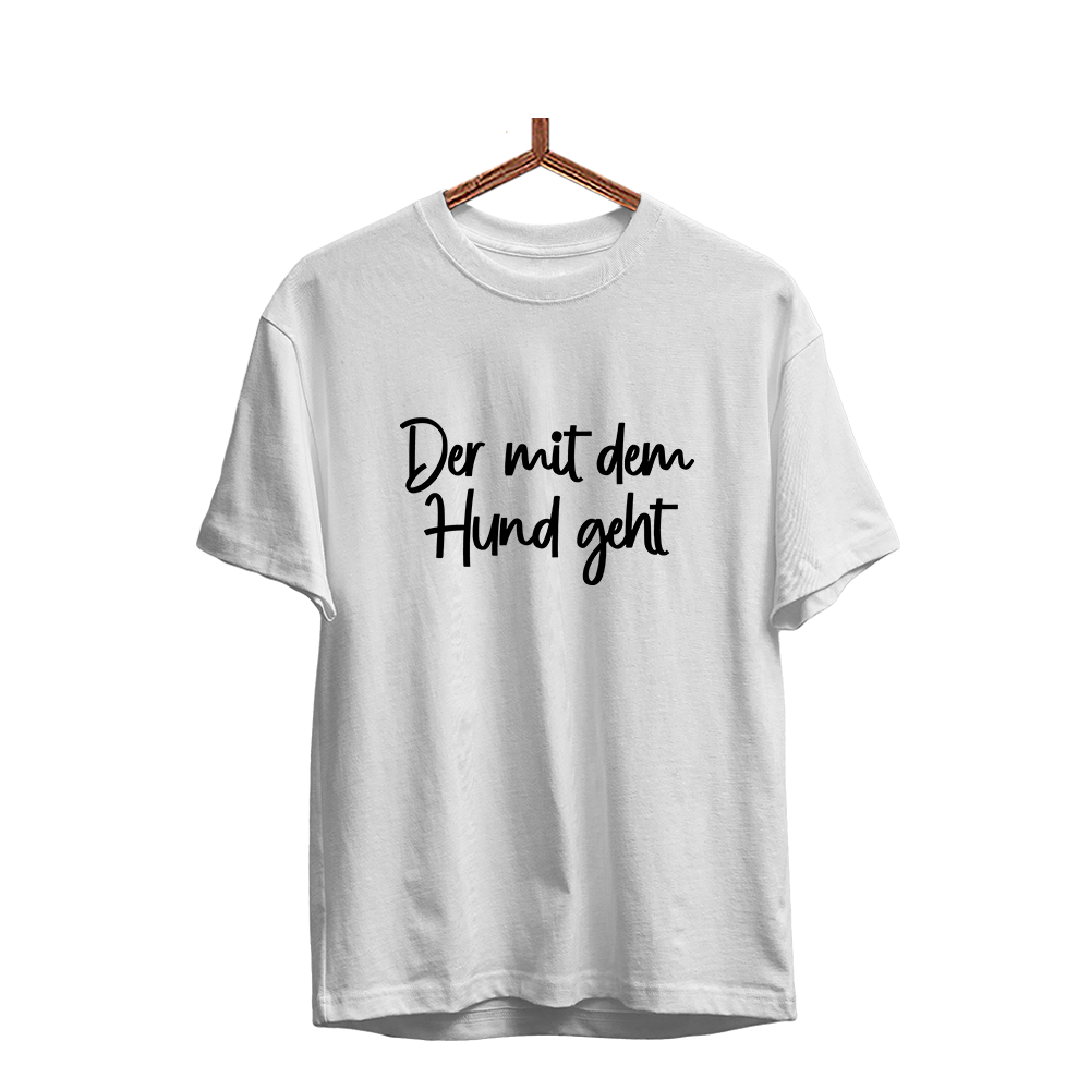Herren T-Shirt Der mit dem Hund geht