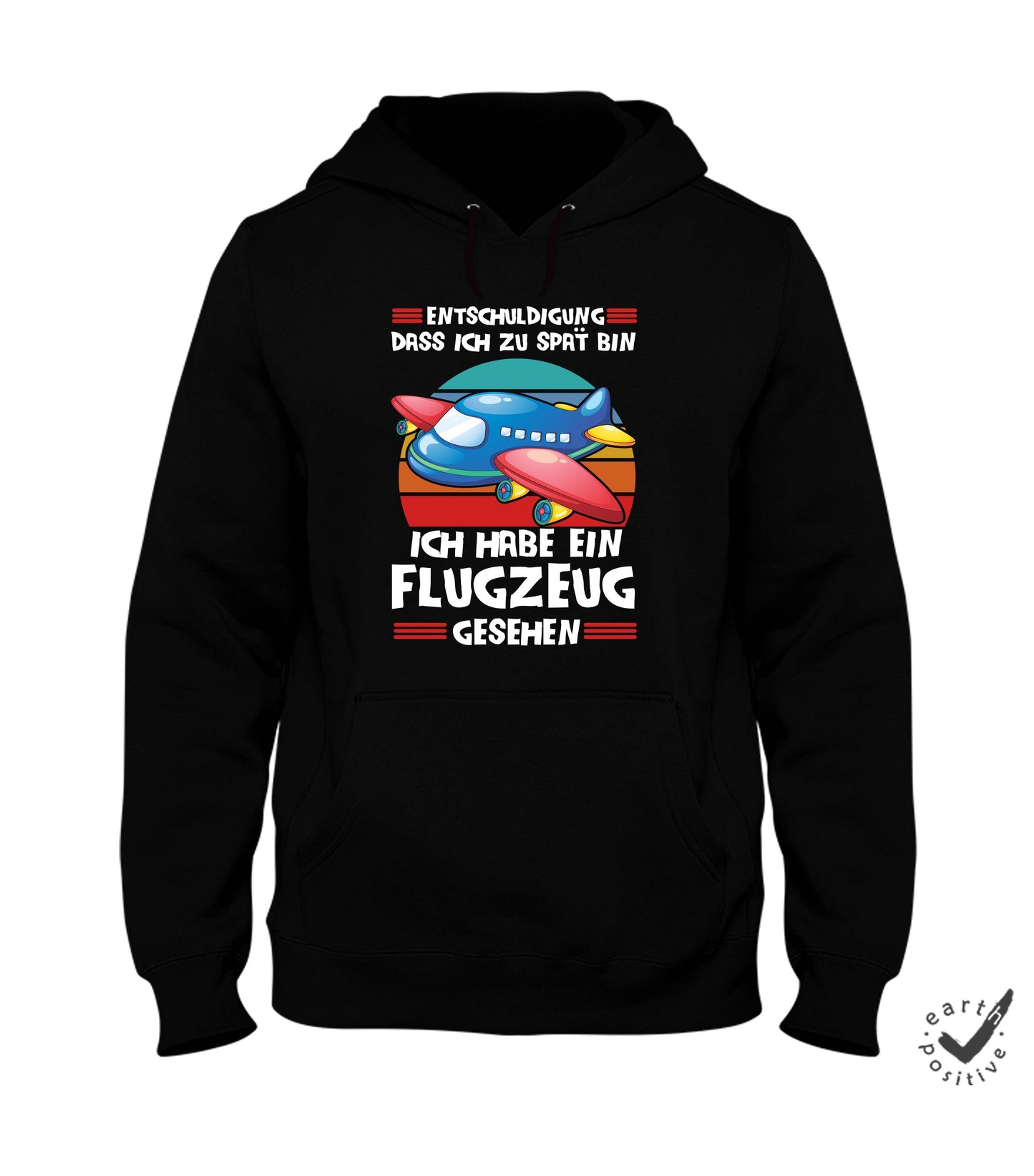 Kinder Hoodie Sweatshirt Flugzeug