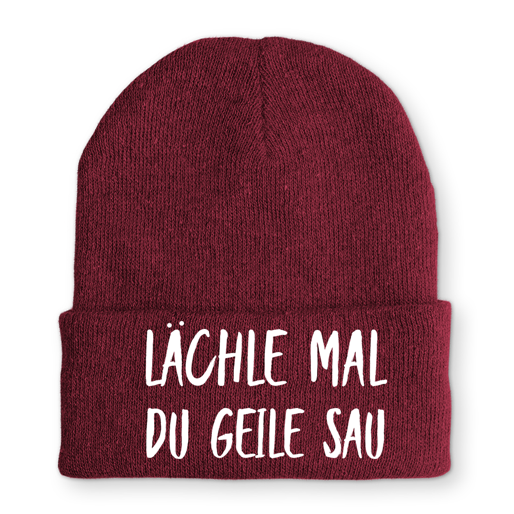 Mütze Lächle mal du geile Sau