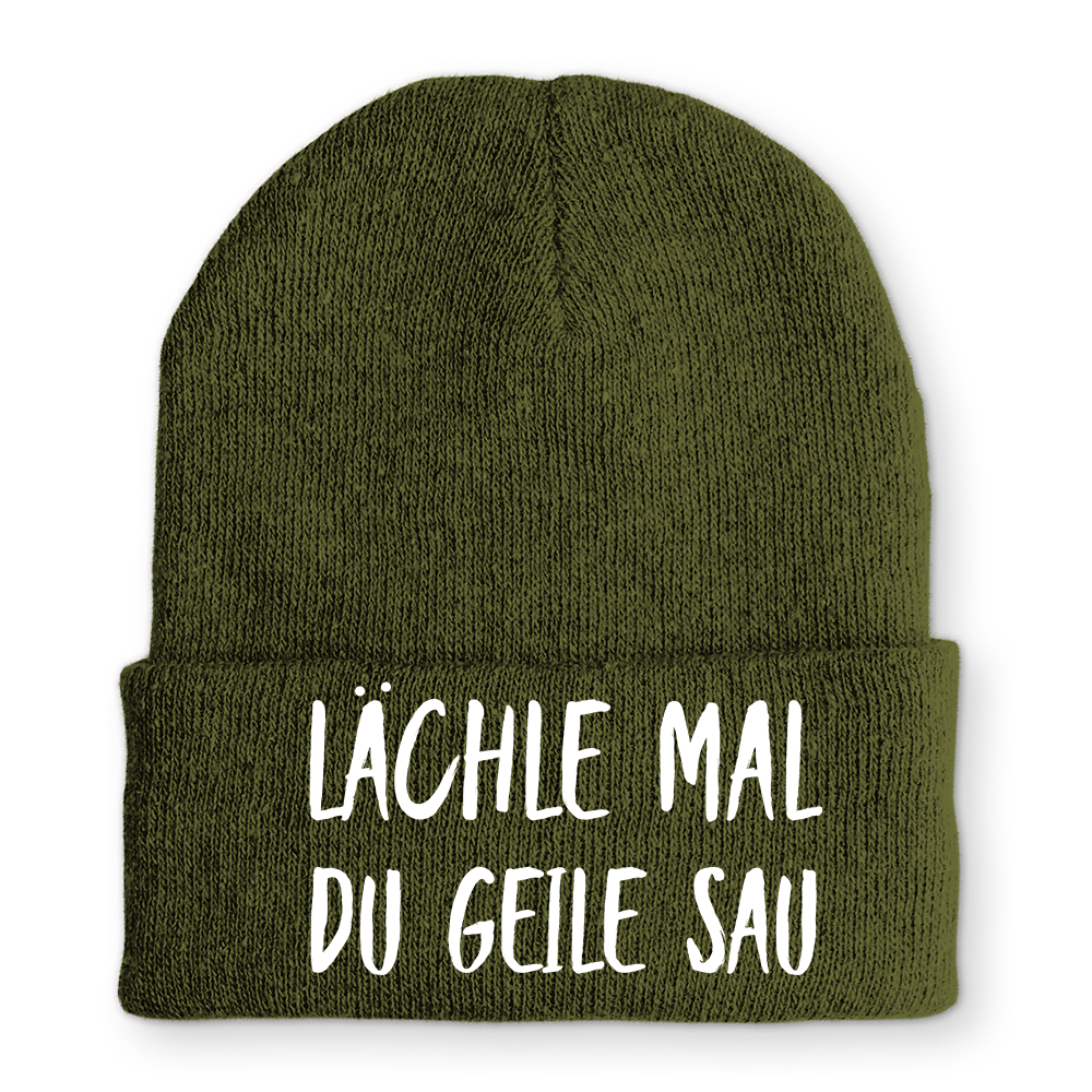 Mütze Lächle mal du geile Sau