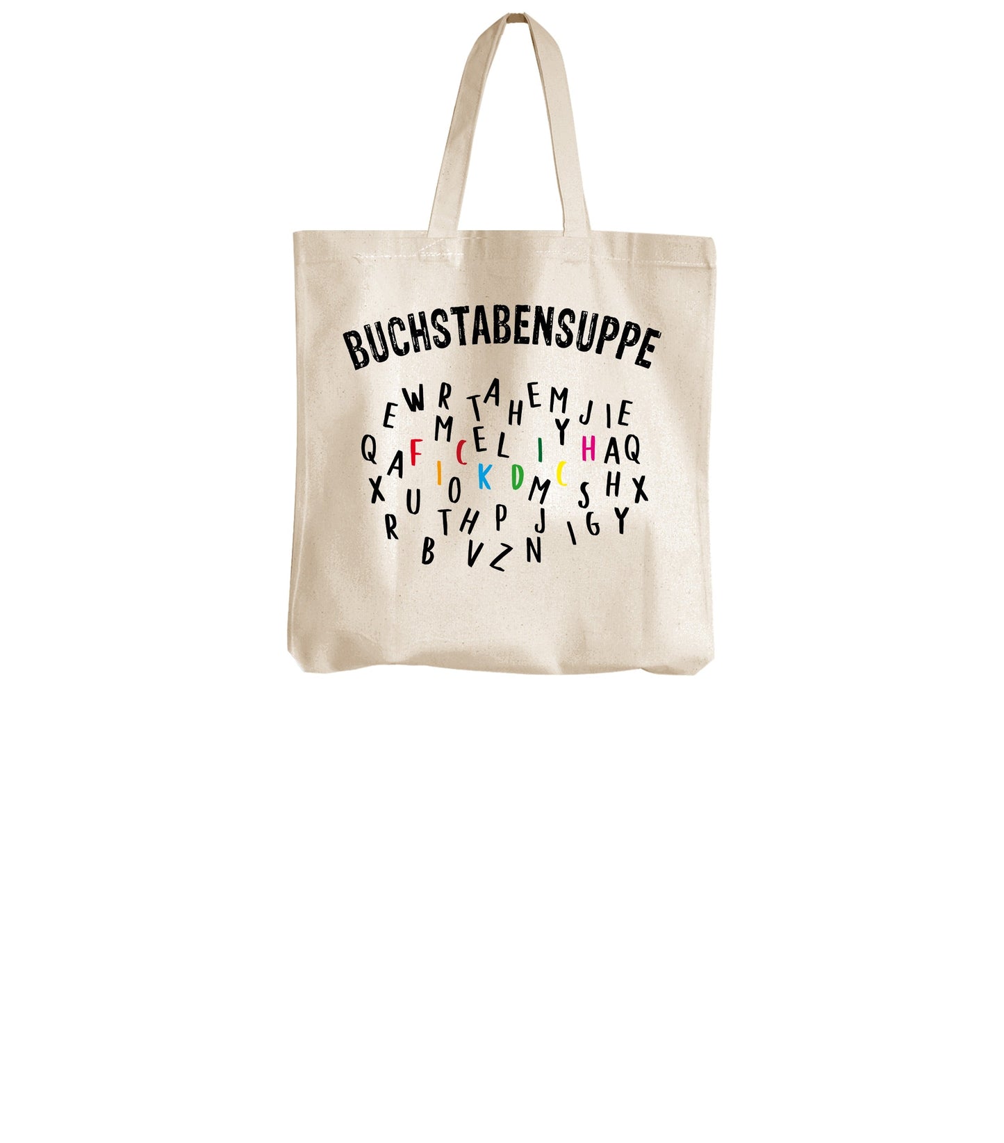 Tasche Buchstabensuppe