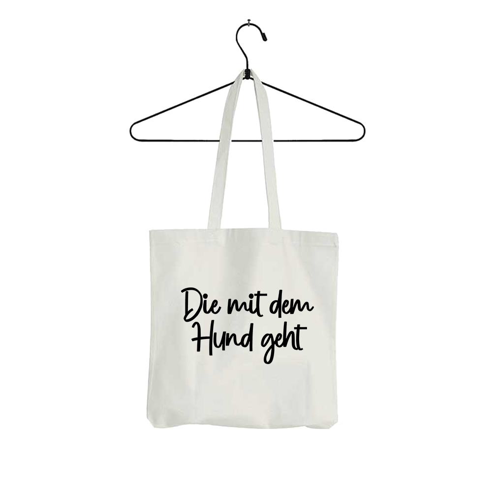 Tasche Die mit dem Hund geht