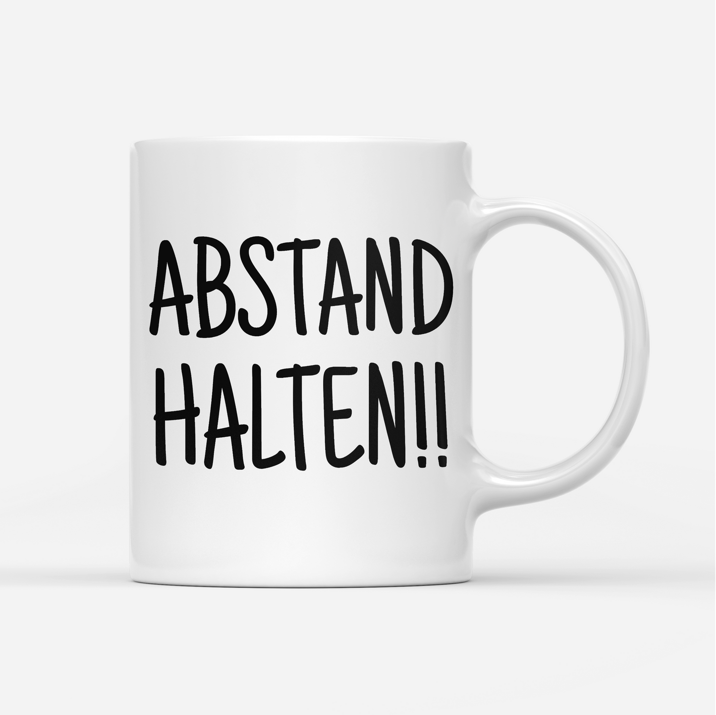 Tasse Abstand halten
