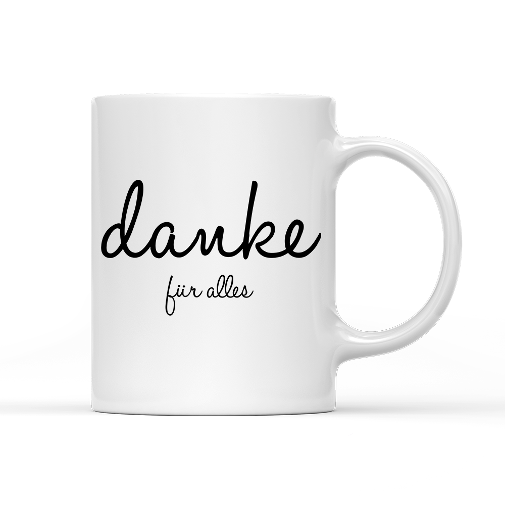 Tasse Danke für alles