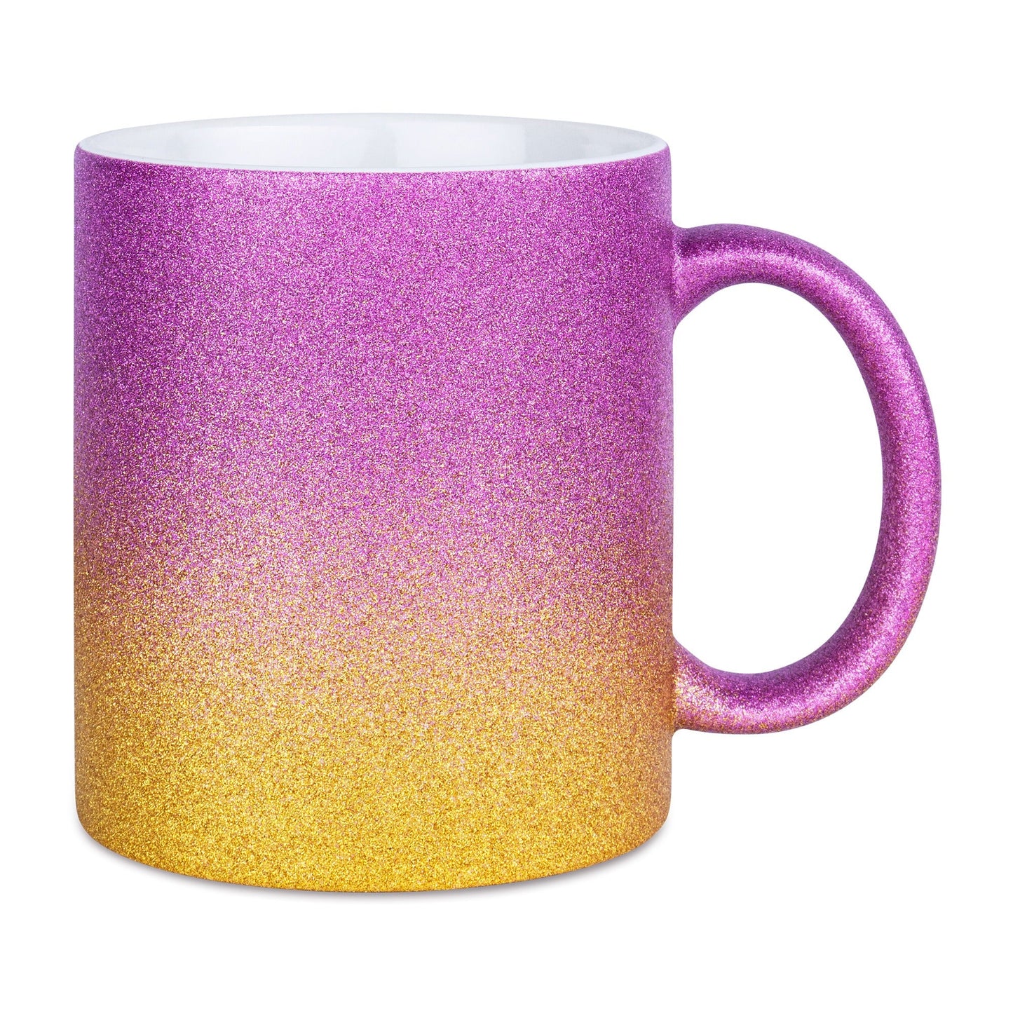 Tasse Glitzer bunt ohne Druck