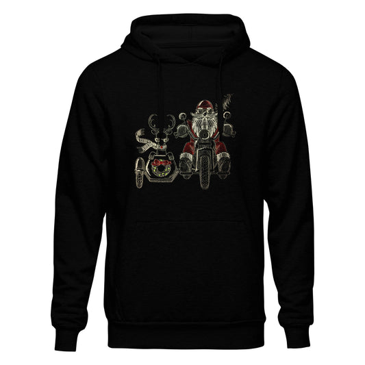 HOODIE UNISEX CHRISTMAS BIKER perfekt für WEIHNACHTEN