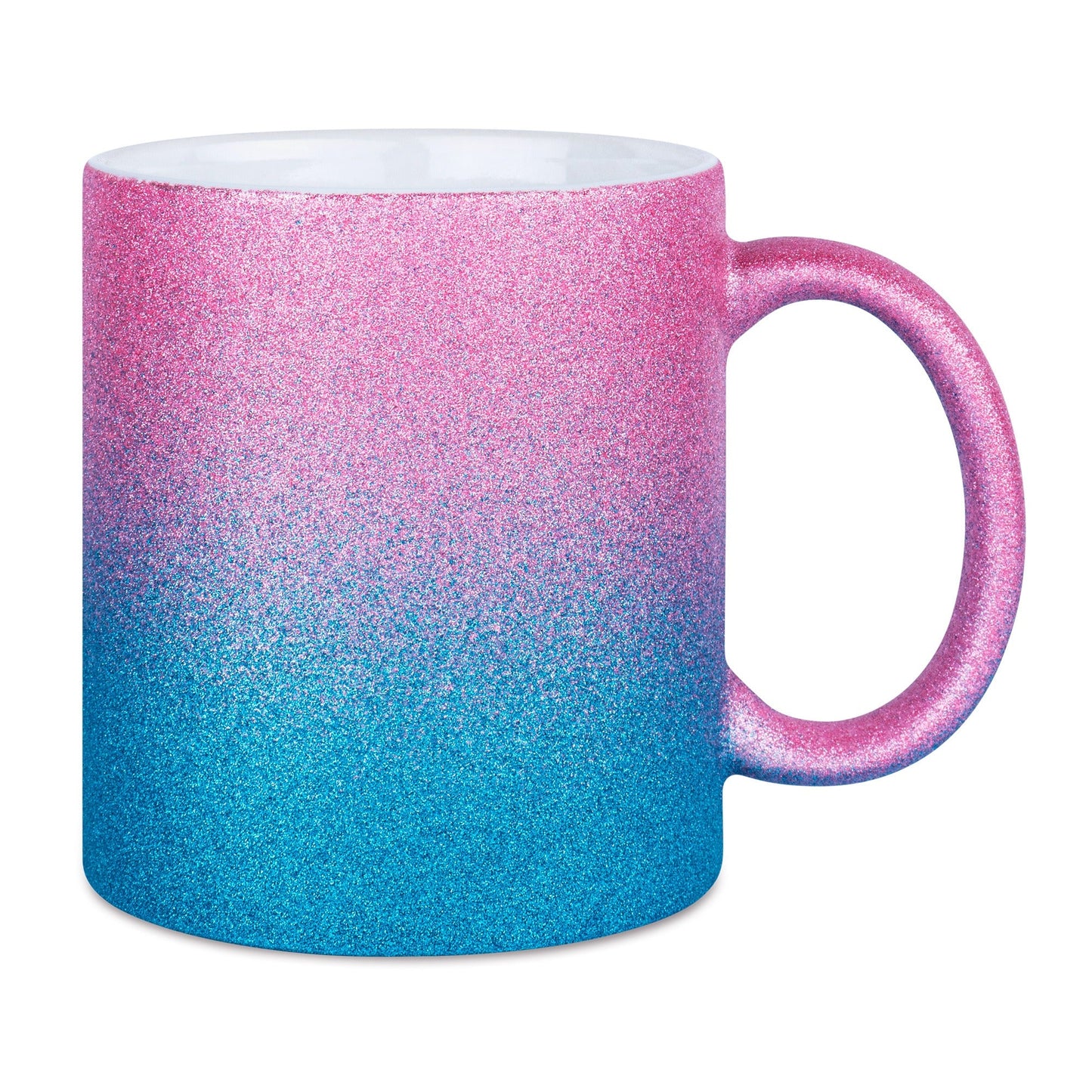 Tasse Glitzer bunt ohne Druck