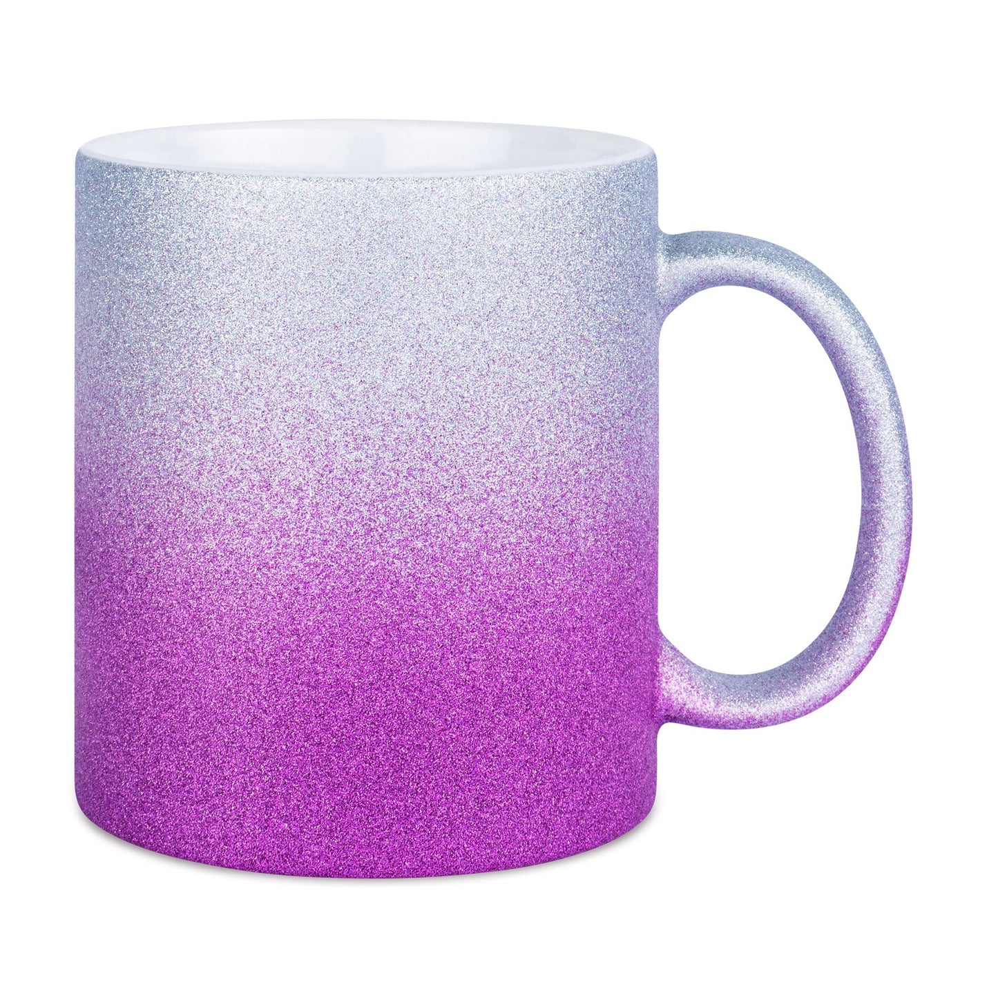 Tasse Glitzer bunt ohne Druck