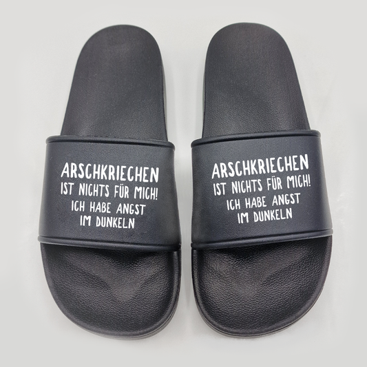 Badeschuhe Arschkriechen ist nichts für mich!