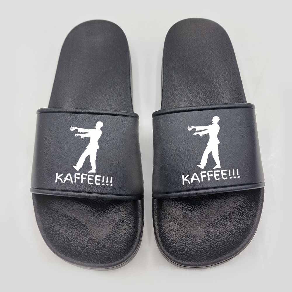 Badeschuhe Zombie Kaffee