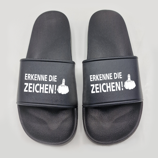 Badeschuhe Erkenne die Zeichen