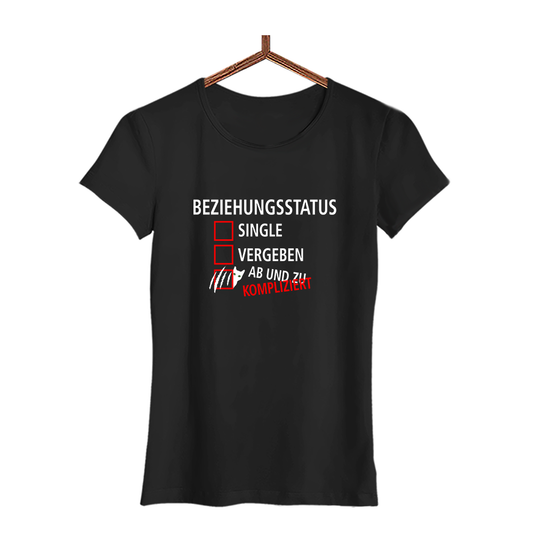 Damen T-Shirt Beziehungsstatus kompliziert