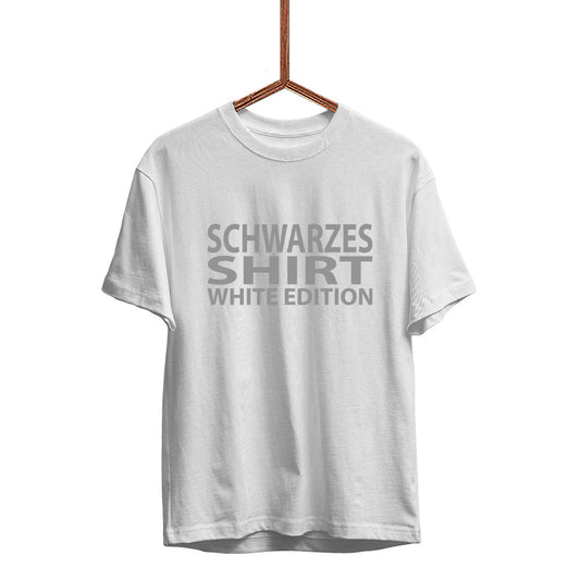 Herren T-Shirt schwarzes Shirt White Edition