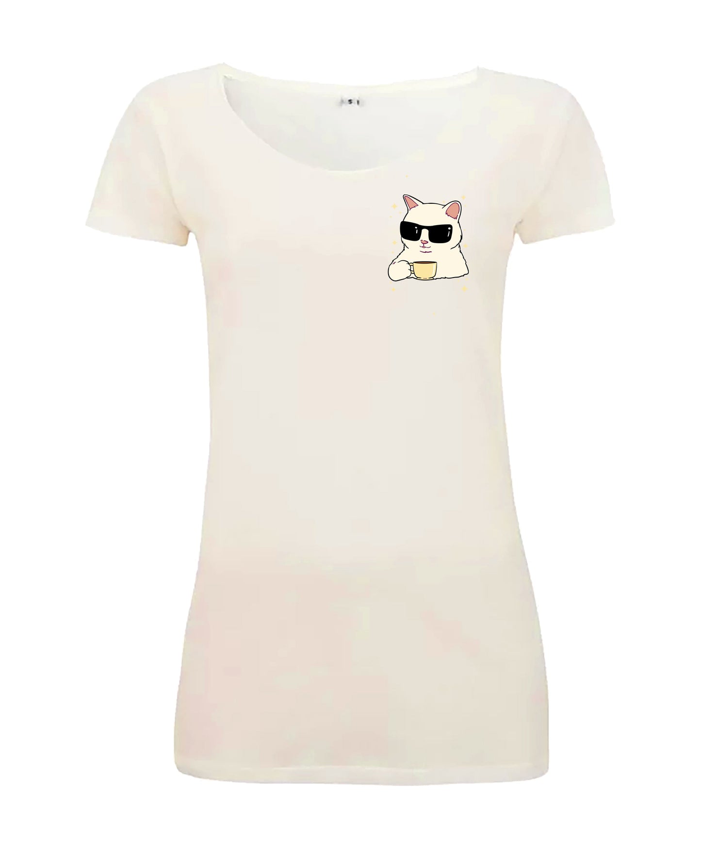 Sommershirt Coffee Katze T-Shirt