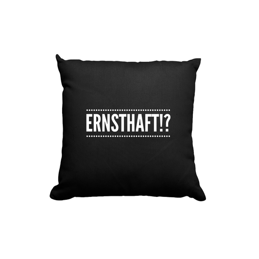 Kissen-schwarz-ernsthaft