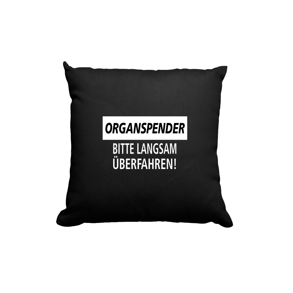 Kissen-schwarz-organspender