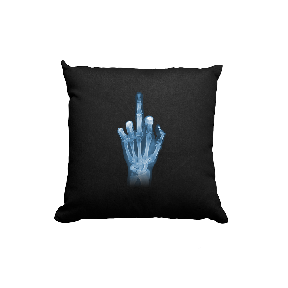 Kissen Röntgen Mittelfinger